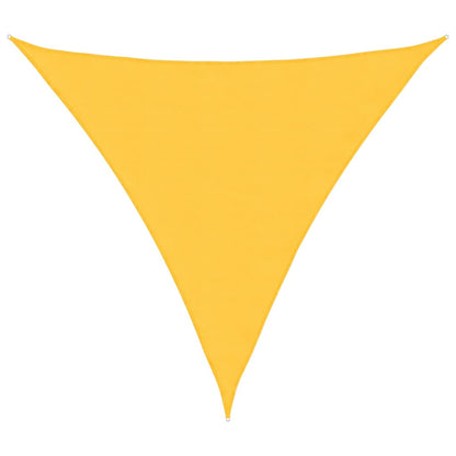 Parasole a Vela in Tessuto Oxford Triangolare 6x6x6 m Giallo | homemem39