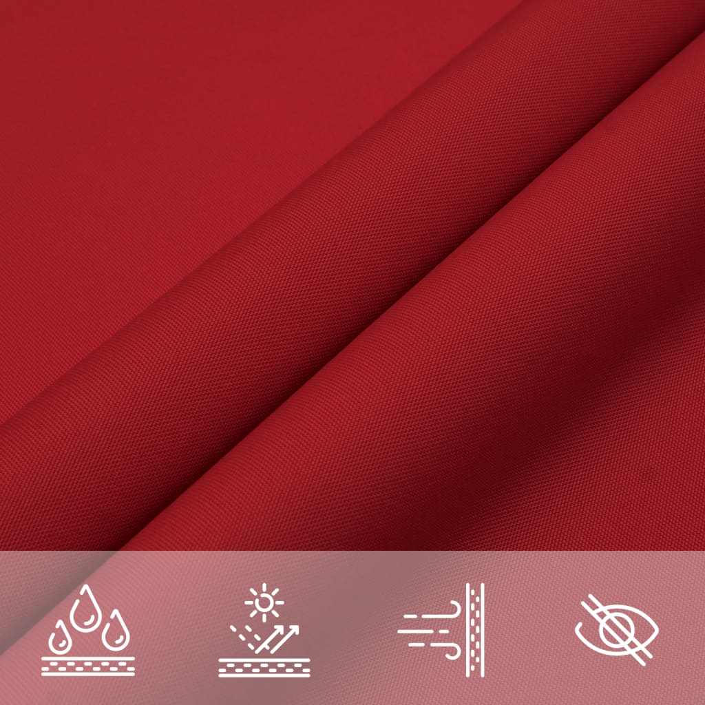 Parasole a Vela in Tela Oxford Quadrato 4,5x4,5 m Rosso | homemem39