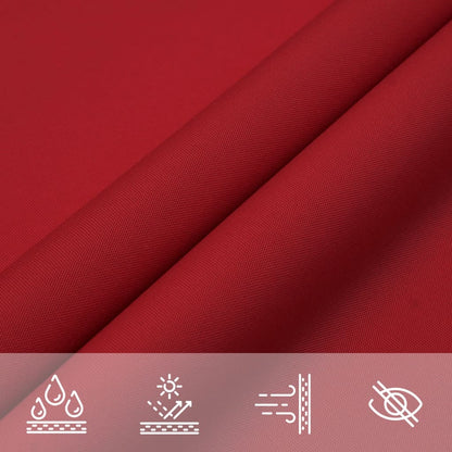 Vela Parasole in Tela Oxford Quadrata 5x5 m Rosso | homemem39