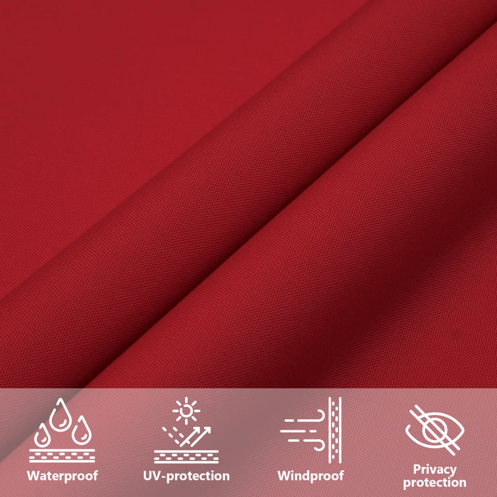 Parasole a Vela in Tela Oxford Quadrata 6x6 m Rosso | homemem39