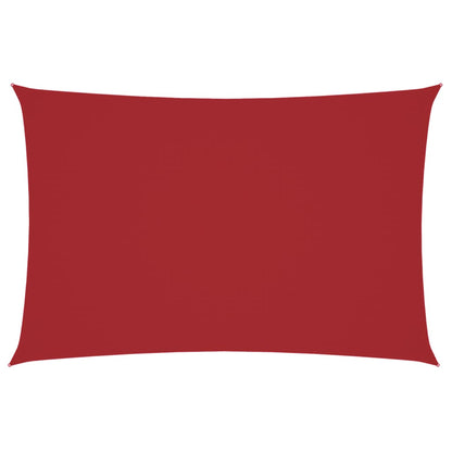 Parasole a Vela Oxford Rettangolare 2x4 m Rosso | homemem39