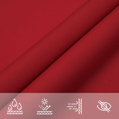 Parasole a Vela Oxford Rettangolare 2x4 m Rosso | homemem39