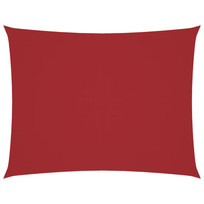 Parasole a Vela Oxford Rettangolare 2,5x4 m Rosso | homemem39