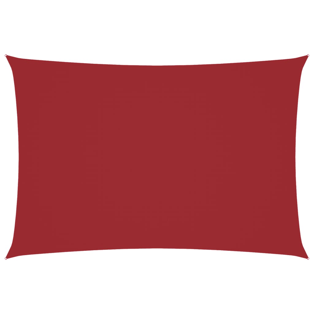 Parasole a Vela Oxford Rettangolare 2,5x4,5 m Rosso | homemem39