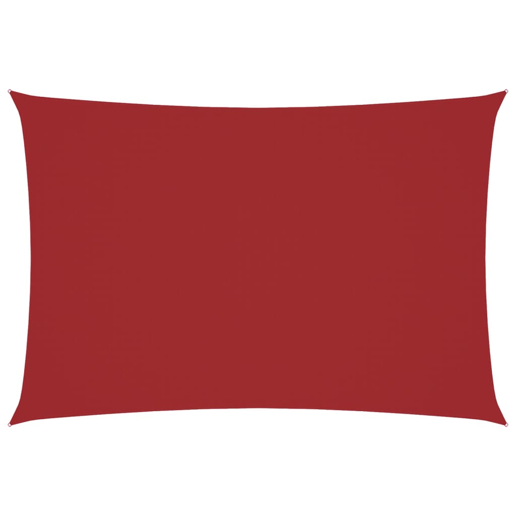 Parasole a Vela Oxford Rettangolare 3x5 m Rosso | homemem39