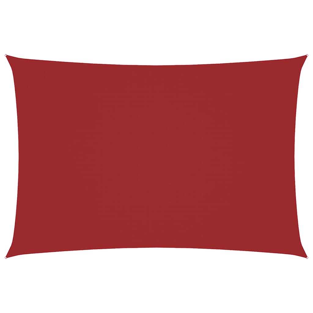 Parasole a Vela Oxford Rettangolare 3x6 m Rosso