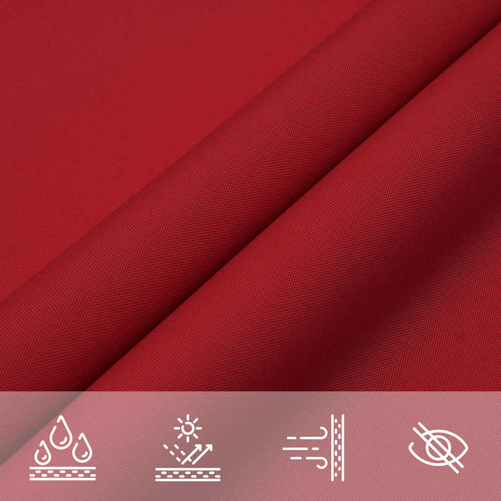 Parasole a Vela Oxford Rettangolare 3x6 m Rosso