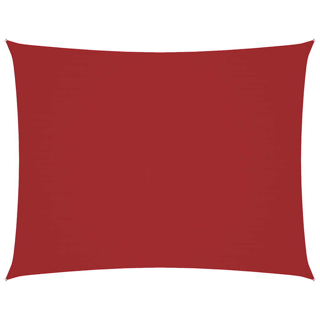 Parasole a Vela Oxford Rettangolare 3,5x5 m Rosso