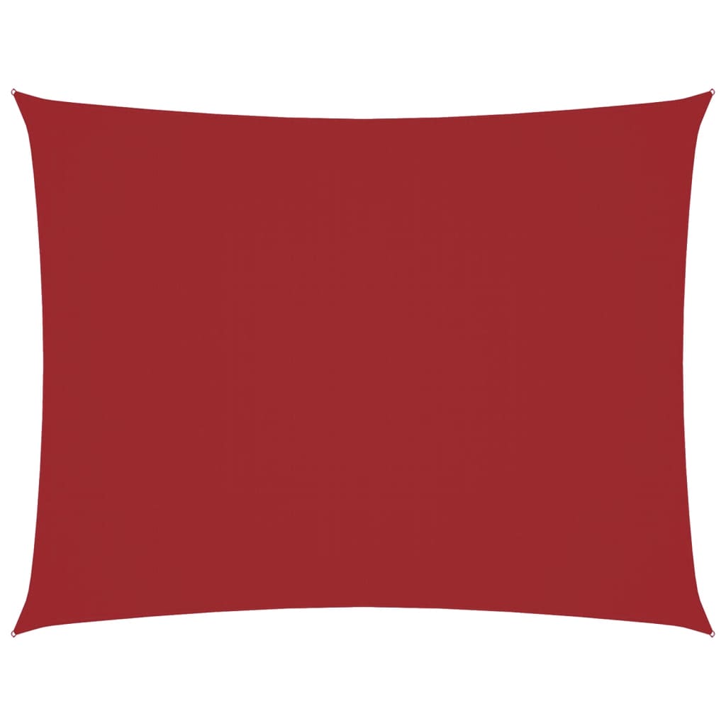 Parasole a Vela Oxford Rettangolare 4x5 m Rosso | homemem39