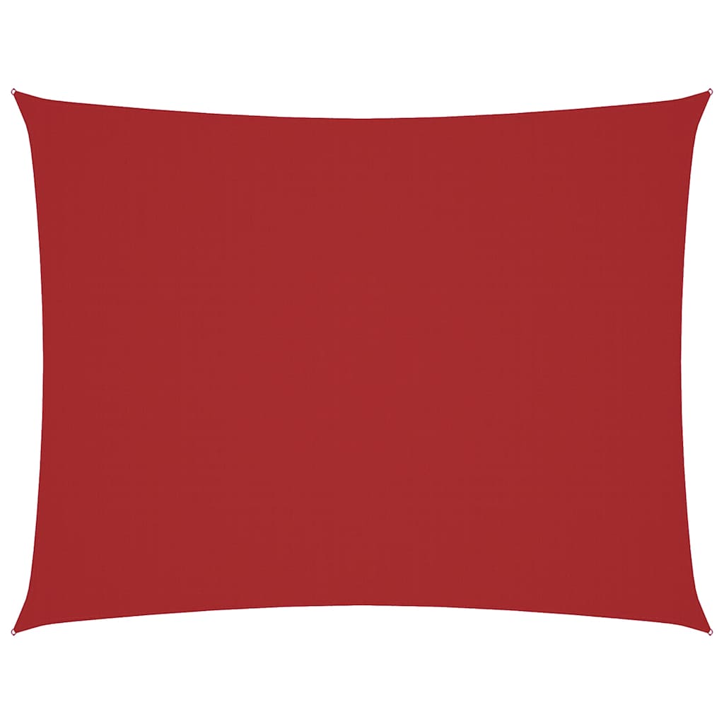 Parasole a Vela in Oxford Rettangolare 4x6 m Rosso | homemem39