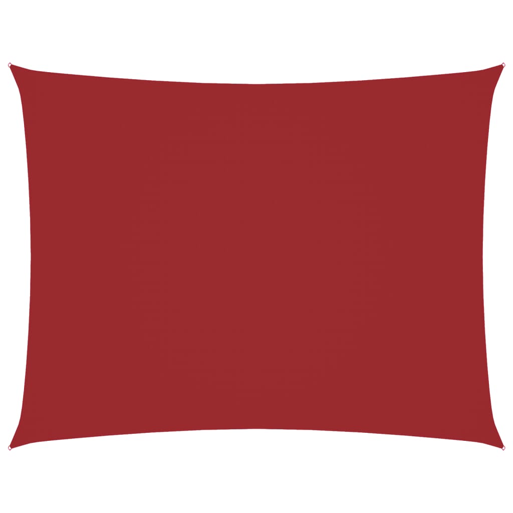 Parasole a Vela Oxford Rettangolare 5x6 m Rosso
