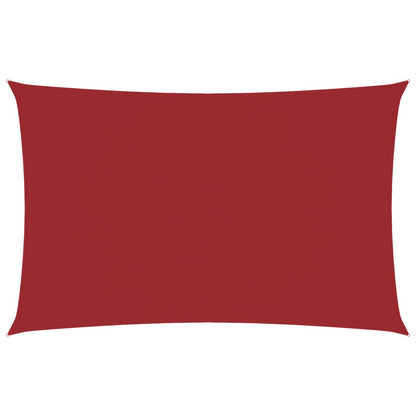 Parasole a Vela Oxford Rettangolare 5x8 m Rosso