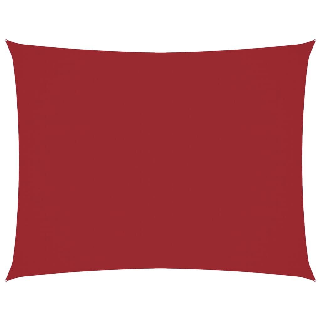 Parasole a Vela Oxford Rettangolare 6x8 m Rosso | homemem39
