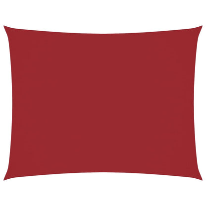 Parasole a Vela Oxford Rettangolare 6x8 m Rosso | homemem39