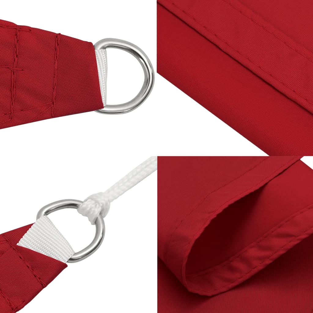 Parasole a Vela Oxford Rettangolare 6x8 m Rosso | homemem39
