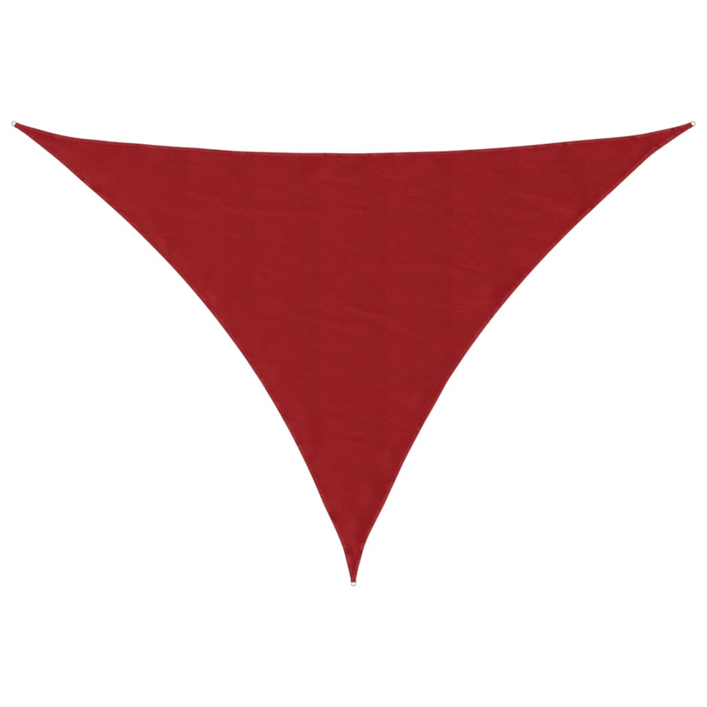 Parasole a Vela Oxford Triangolare 3x4x5 m Rosso | homemem39