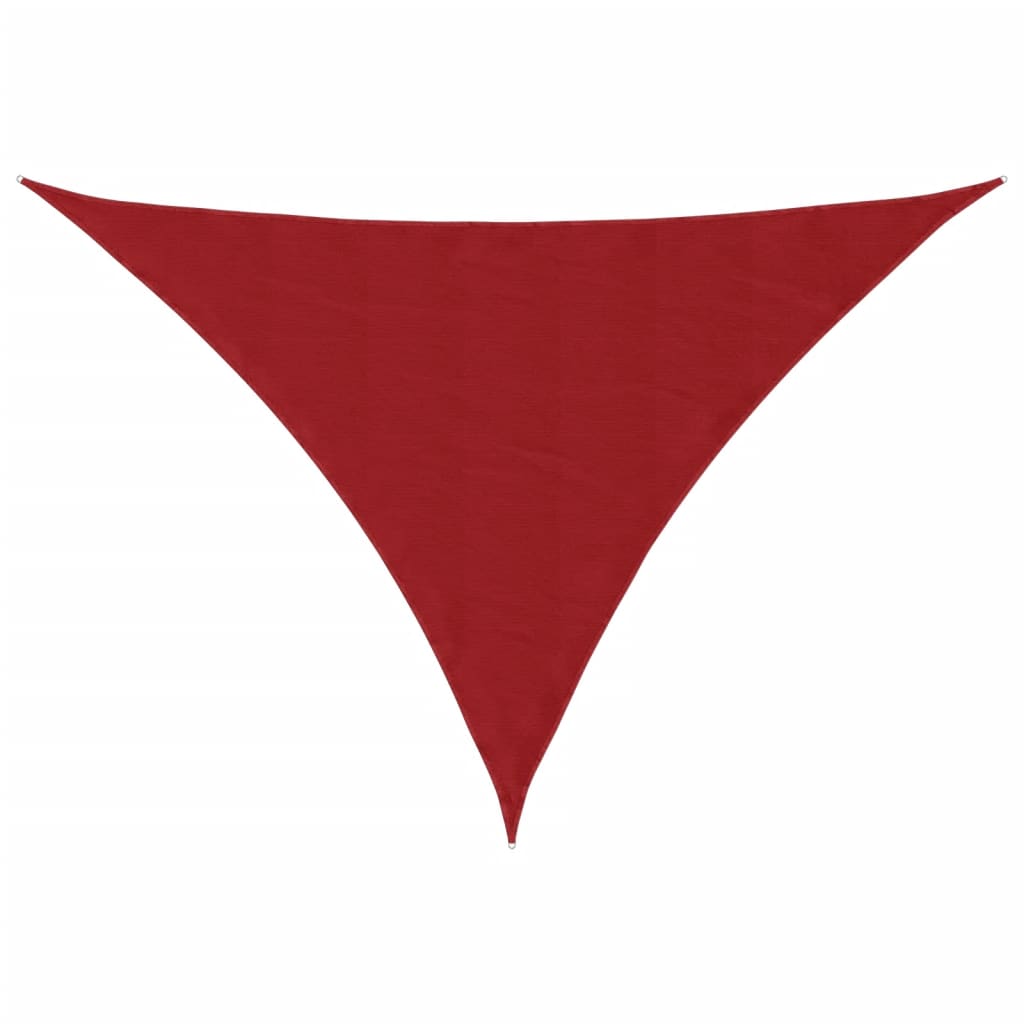 Parasole a Vela Oxford Triangolare 3x4x4 m Rosso | homemem39