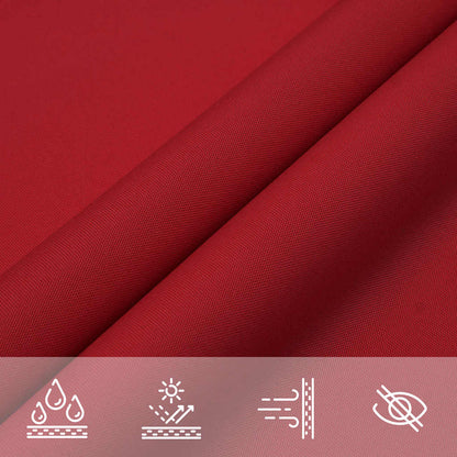 Parasole a Vela Oxford Triangolare 4x5x5 m Rosso