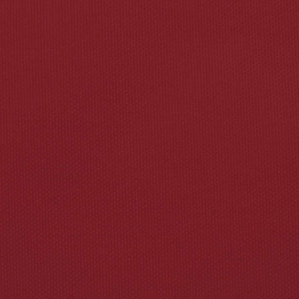 Parasole a Vela Oxford Triangolare 4x5x5 m Rosso