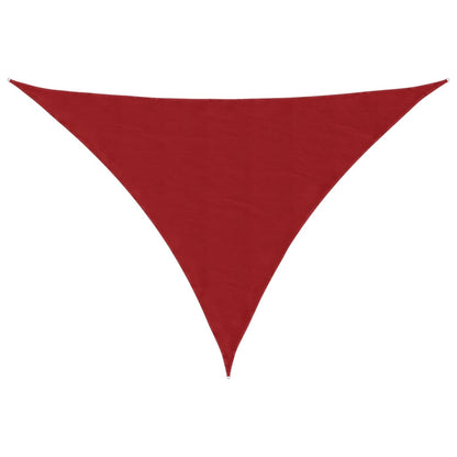 Parasole a Vela Oxford Triangolare 5x7x7 m Rosso | homemem39