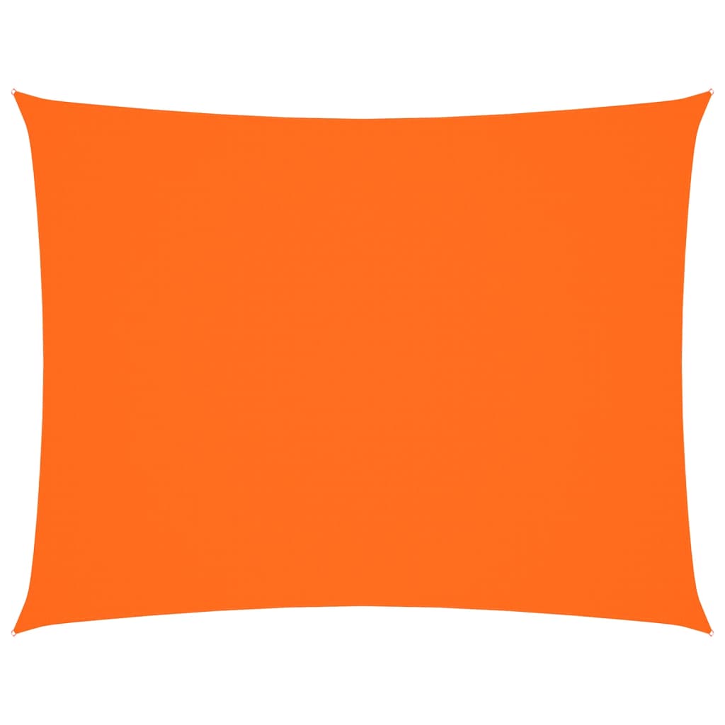 Parasole a Vela in Tessuto Oxford Rettangolare 3,5x5m Arancione | homemem39