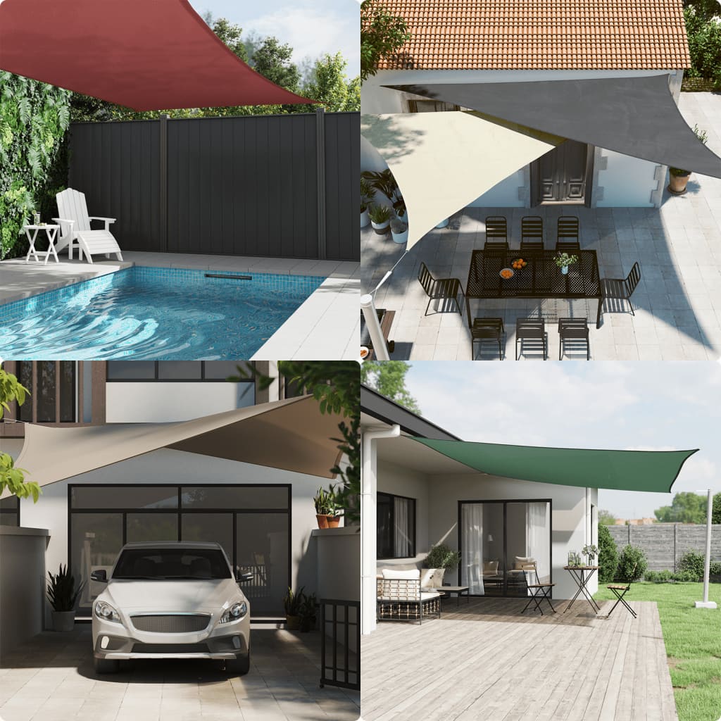 Parasole a Vela Oxford Rettangolare 6x7 m Arancione | homemem39