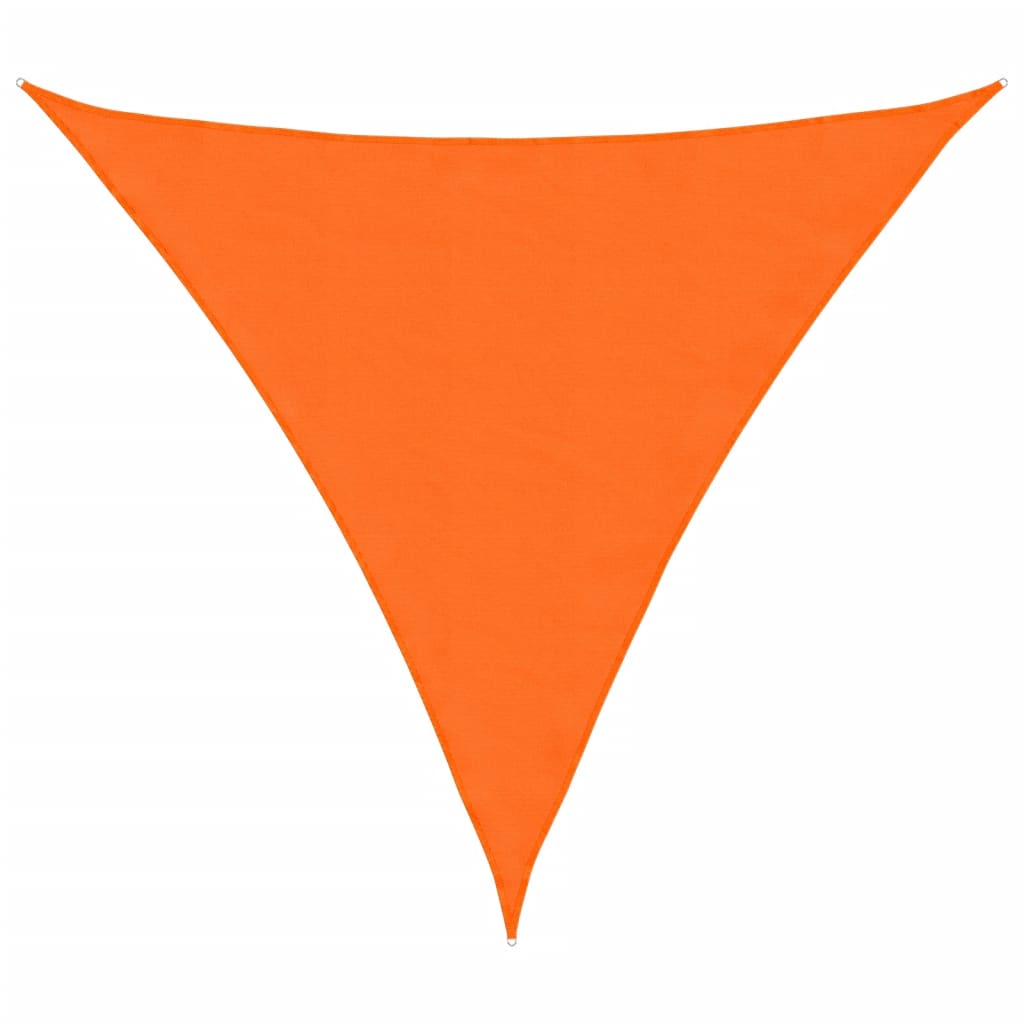 Parasole a Vela in Tessuto Oxford Triangolare 6x6x6m Arancione | homemem39