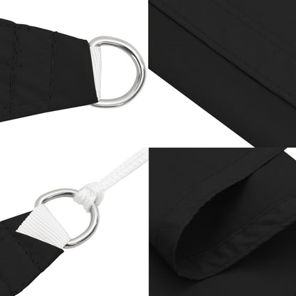 Parasole a Vela in Tela Oxford Quadrata 3x3 m Nera | homemem39