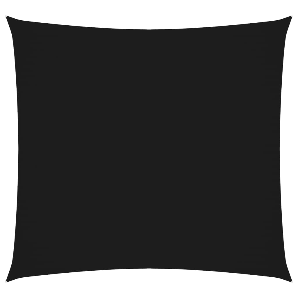 Parasole a Vela in Tela Oxford Quadrata 7x7 m Nero - homemem39