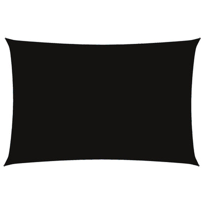Parasole a Vela Oxford Rettangolare 2x4 m Nero - homemem39