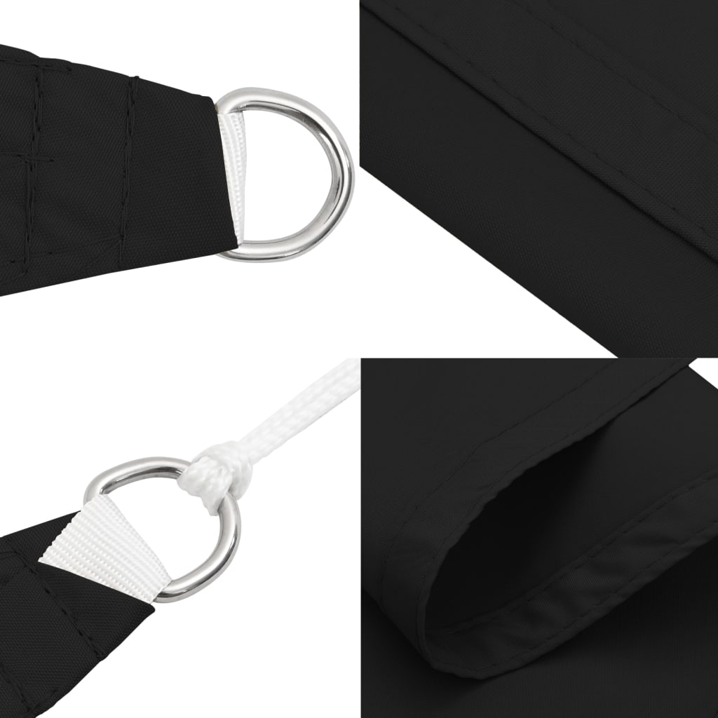 Parasole a Vela Oxford Rettangolare 2,5x5 m Nero | homemem39