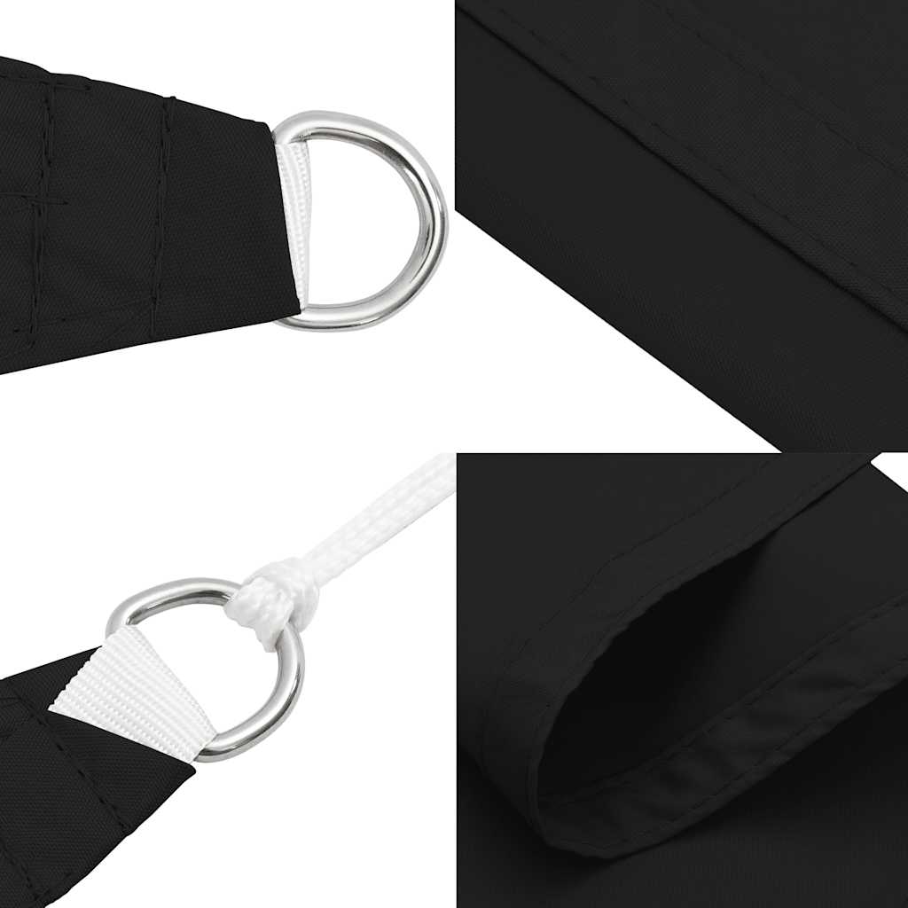 Parasole a Vela Oxford Rettangolare 3,5x5 m Nero | homemem39