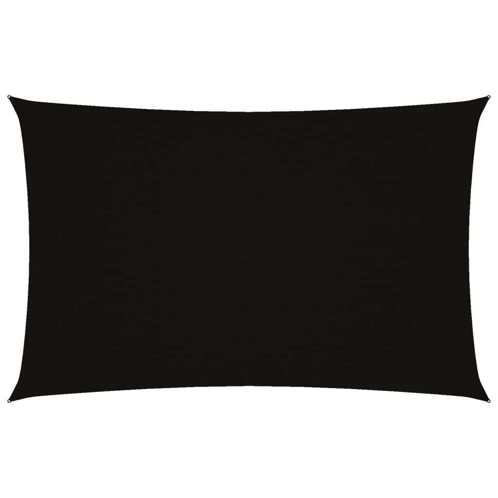 Parasole a Vela Oxford Rettangolare 4x7 m Nero | homemem39