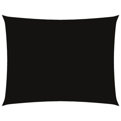 Parasole a Vela Oxford Rettangolare 5x6 m Nero | homemem39
