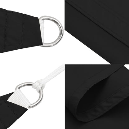 Parasole a Vela Oxford Rettangolare 5x6 m Nero | homemem39