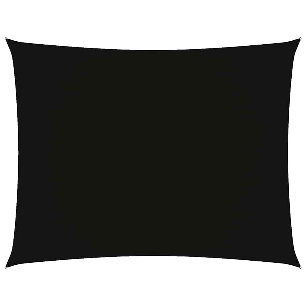 Parasole a Vela Tessuto Oxford Rettangolare 5x7m Nero
