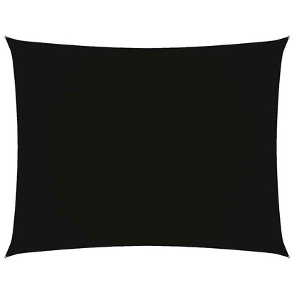 Parasole a Vela Tessuto Oxford Rettangolare 5x7m Nero