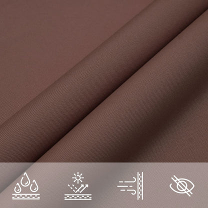 Vela Parasole in Tela Oxford Quadrata 2x2 m Marrone - homemem39