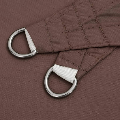 Parasole a Vela in Tela Oxford Quadrato 3x3 m Marrone