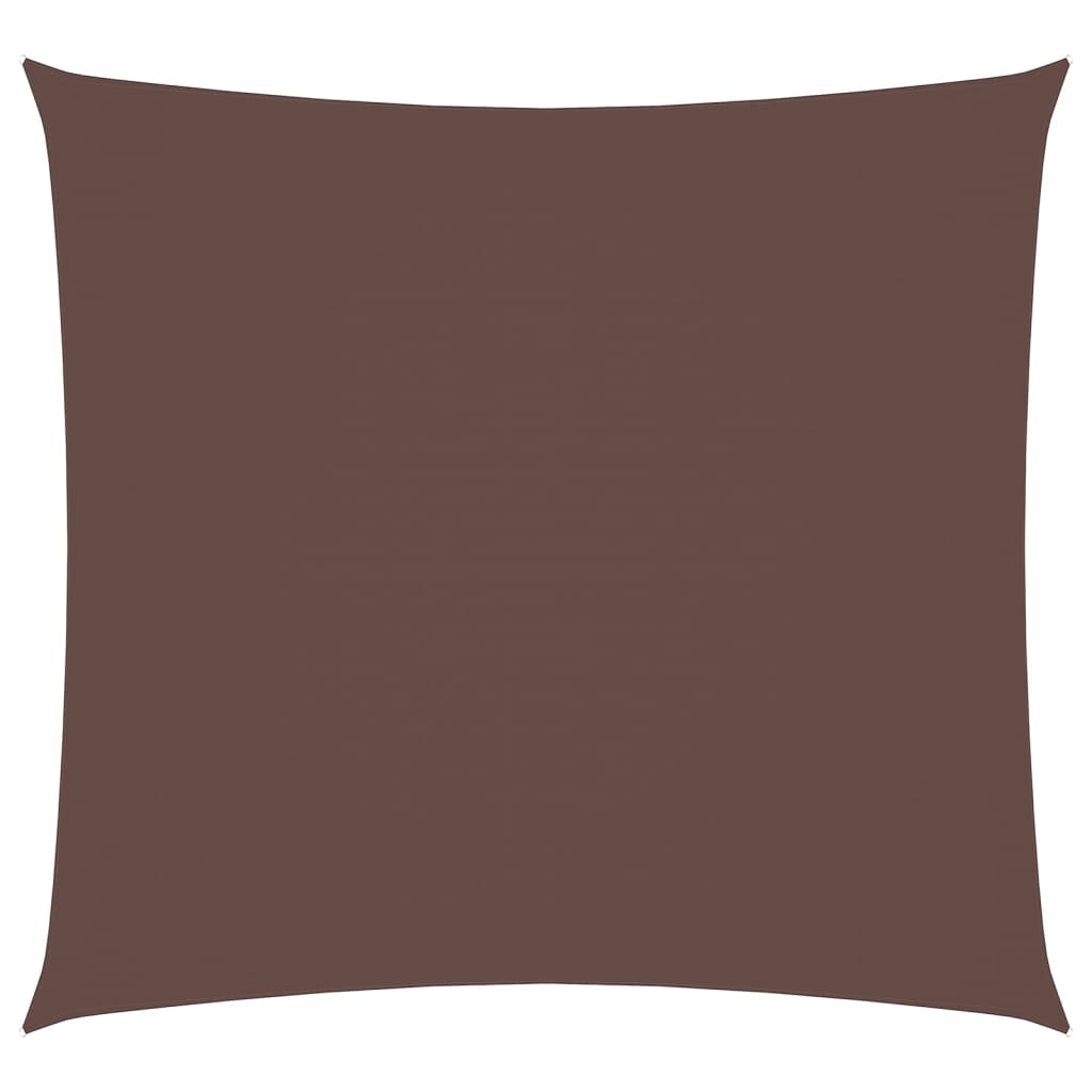 Parasole a Vela in Tela Oxford Quadrata 7x7 m Marrone