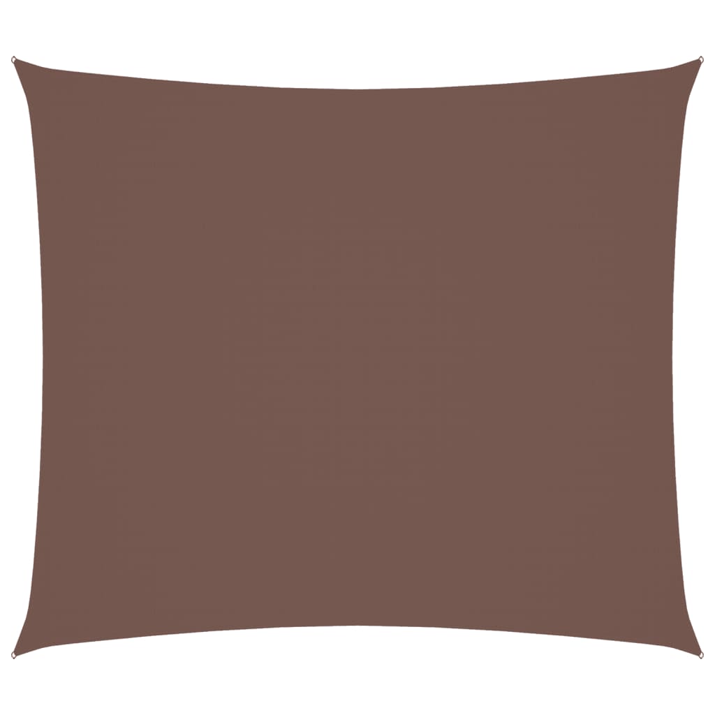 Parasole a Vela in Tessuto Oxford Rettangolare 2x2,5 m Marrone | homemem39