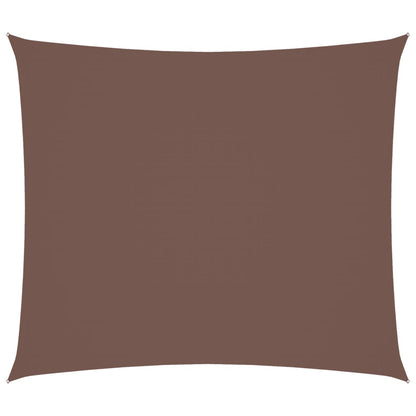 Parasole a Vela in Tessuto Oxford Rettangolare 2x2,5 m Marrone | homemem39