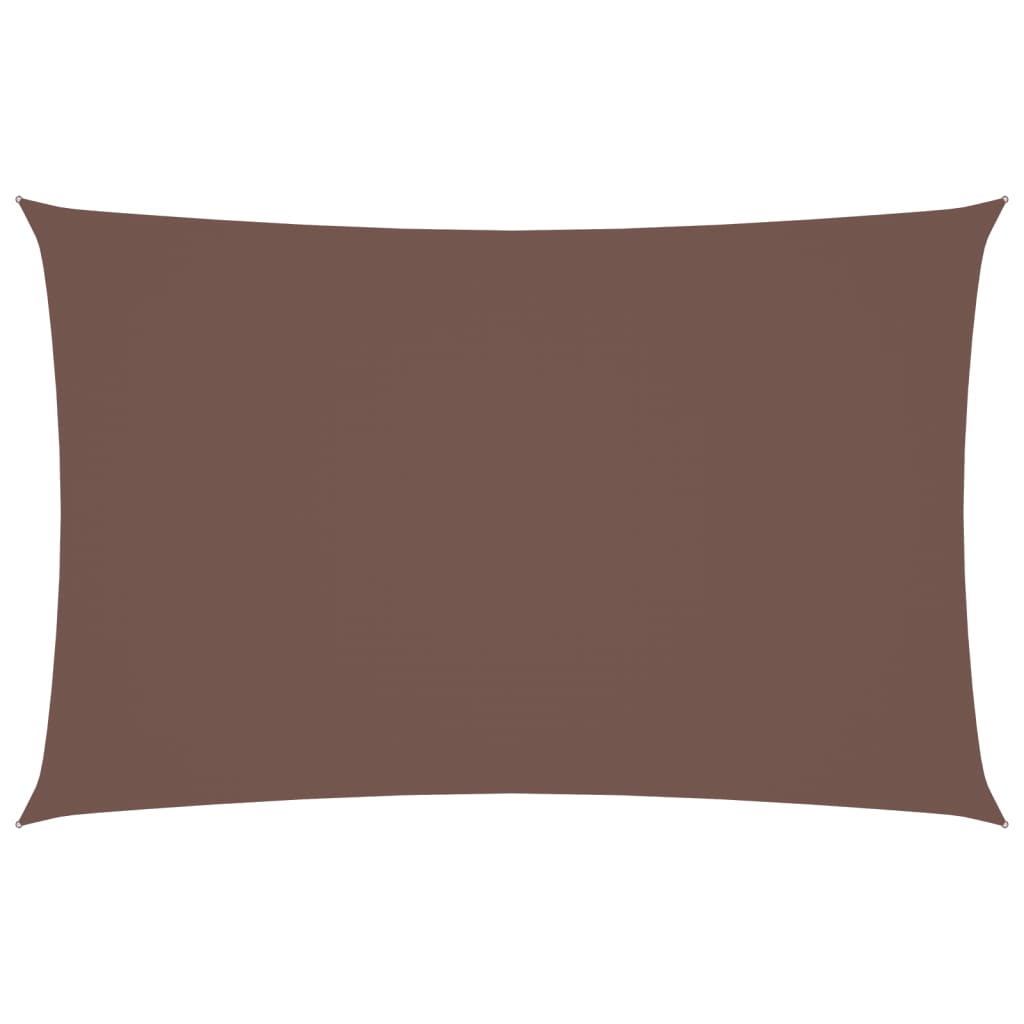 Parasole a Vela Oxford Rettangolare 2x5 m Marrone | homemem39