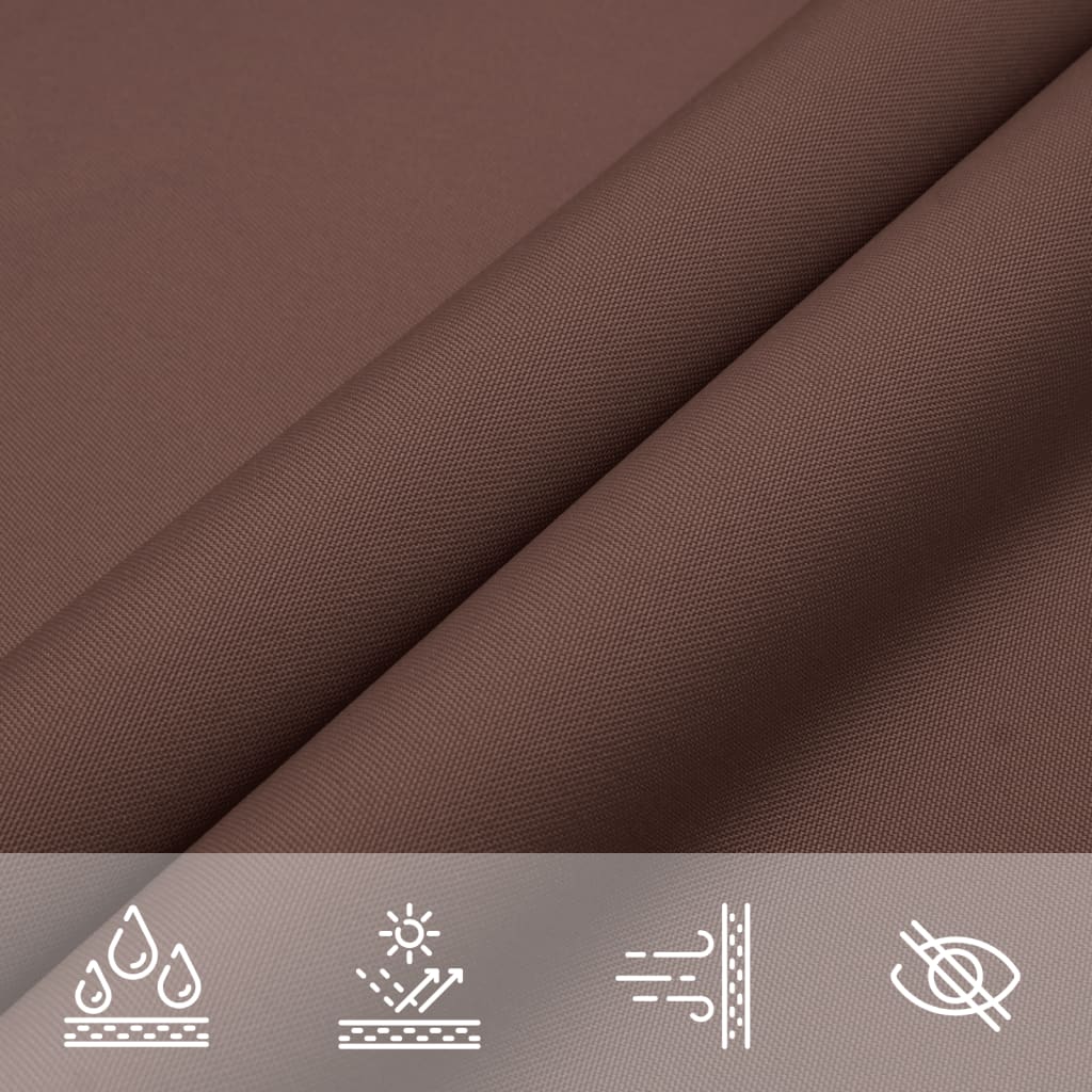 Parasole a Vela Oxford Rettangolare 2x5 m Marrone | homemem39