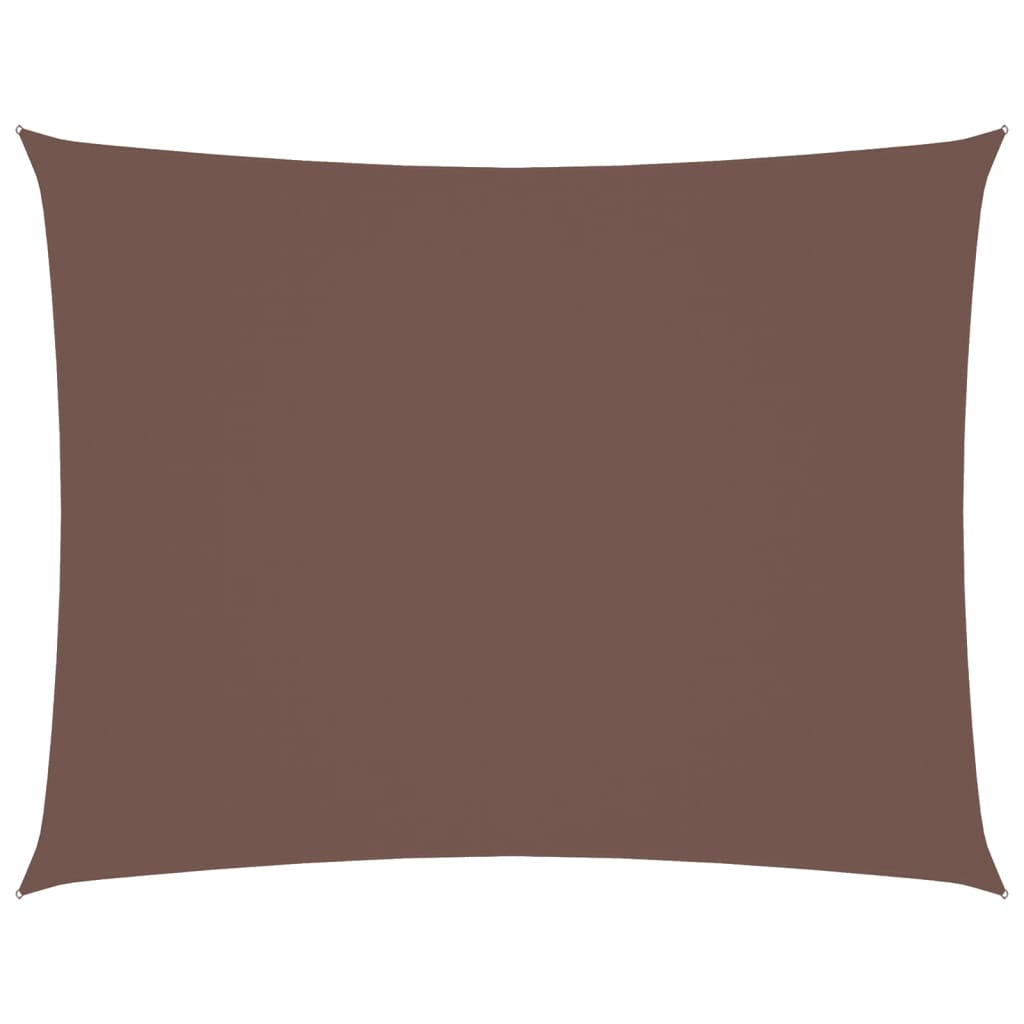 Parasole a Vela Oxford Rettangolare 2,5x3,5 m Marrone | homemem39