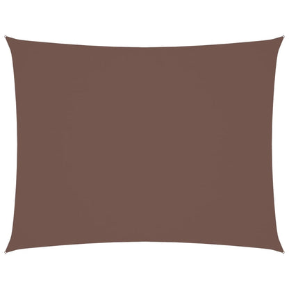 Parasole a Vela Oxford Rettangolare 2,5x3,5 m Marrone | homemem39