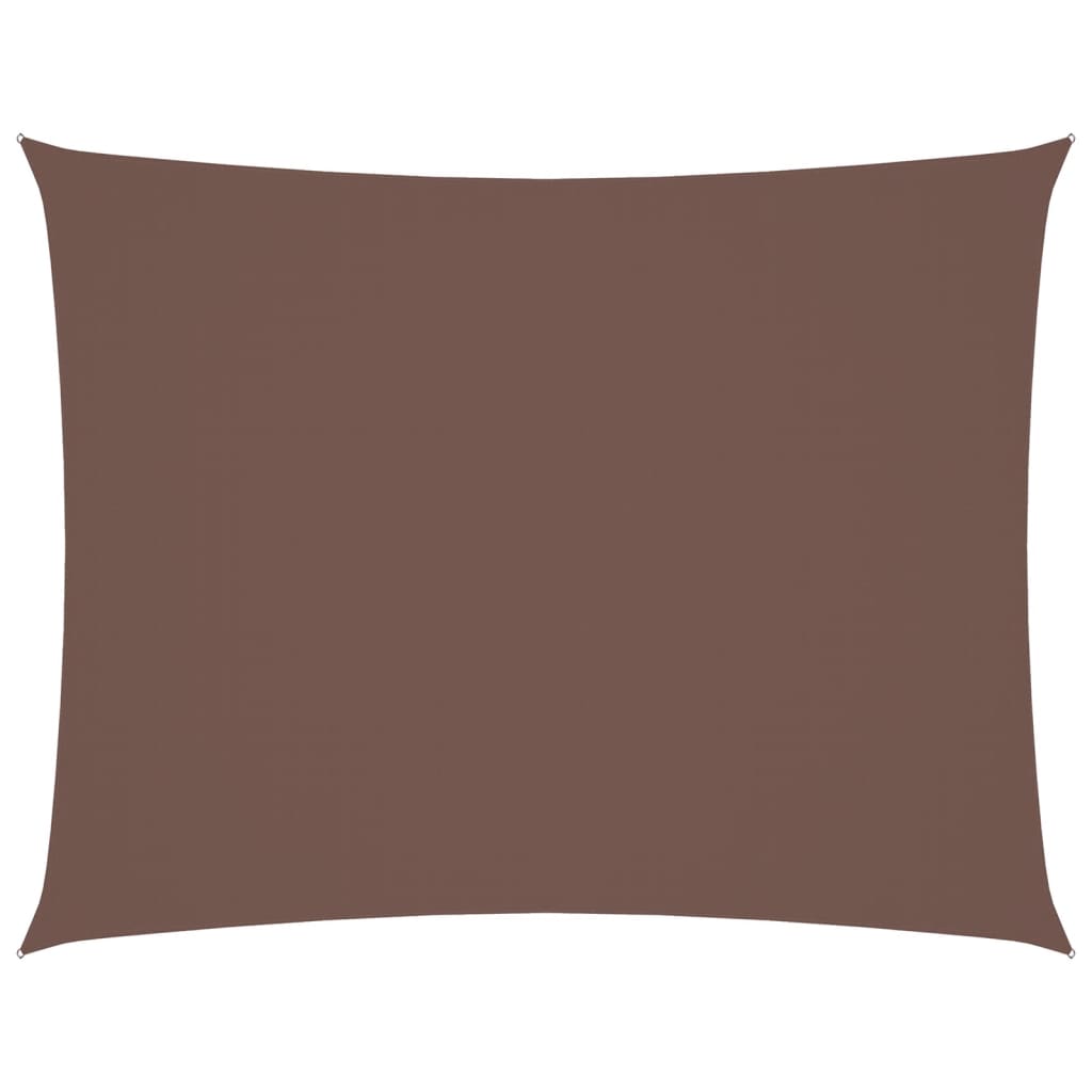 Parasole a Vela Oxford Rettangolare 2,5x4 m Marrone | homemem39