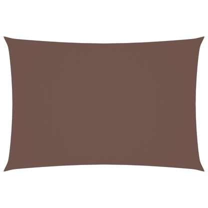 Parasole a Vela in Tessuto Oxford Rettangolare 2,5x4,5m Marrone | homemem39