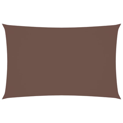 Parasole a Vela Oxford Rettangolare 2,5x5 m Marrone | homemem39