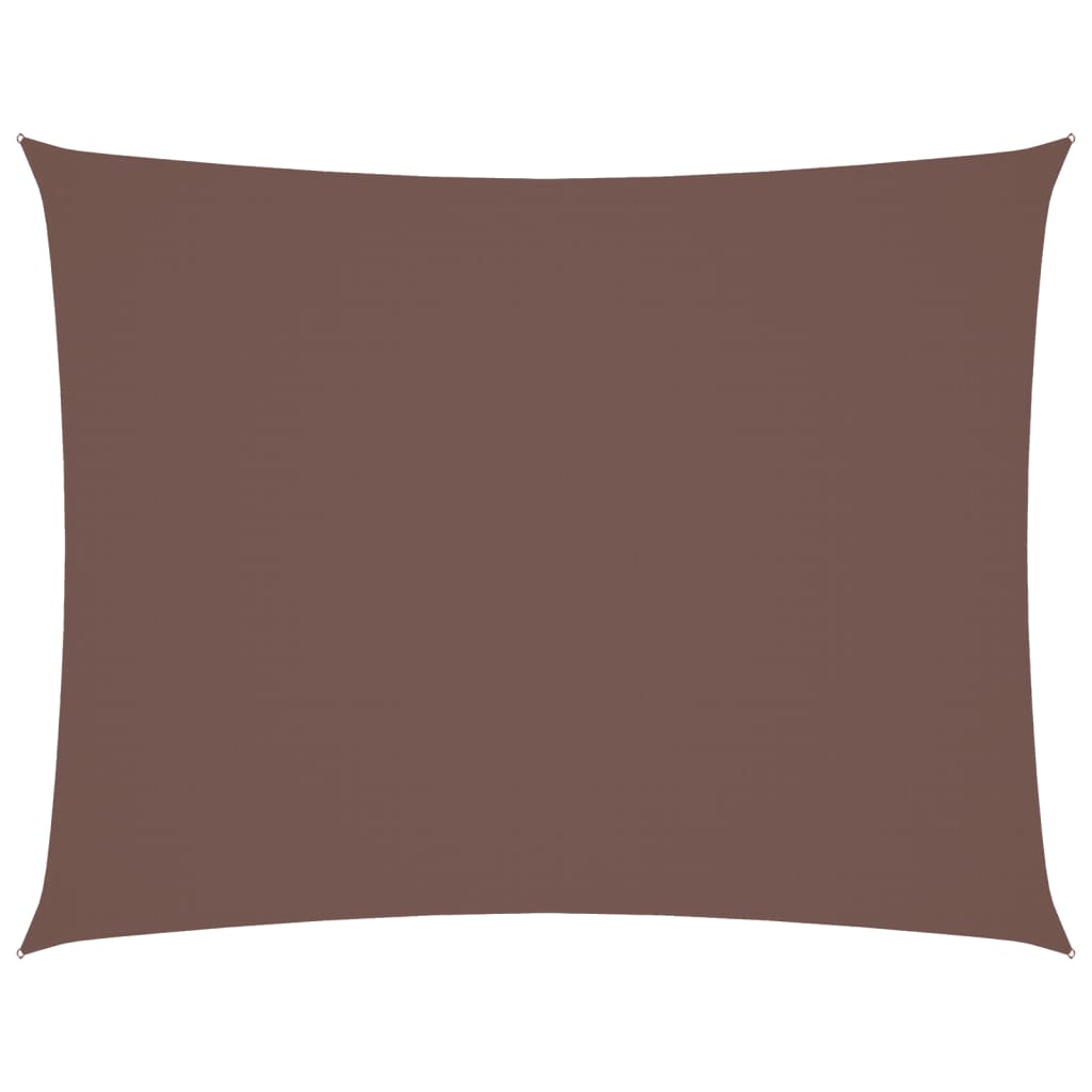 Parasole a Vela Oxford Rettangolare 3x4 m Marrone | homemem39
